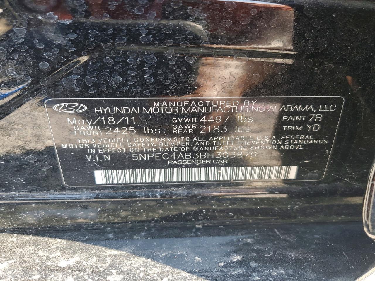 2011 HYUNDAI SONATA LIMITED 2.0T photo 13