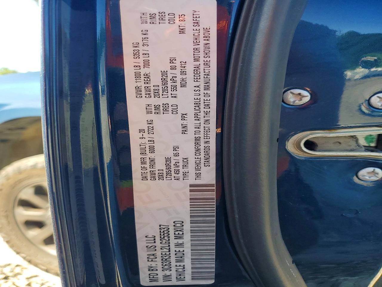 2020 RAM 3500 LARAMIE photo 34