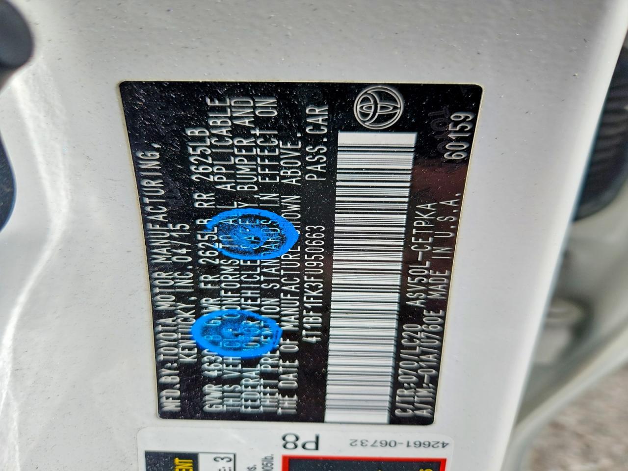 2015 TOYOTA CAMRY XSE photo 12