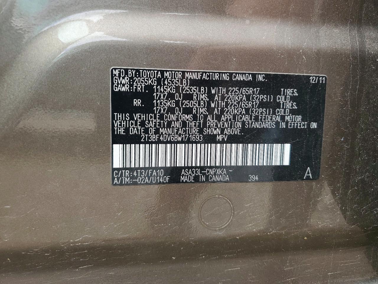 2011 TOYOTA RAV4 BASE photo 25