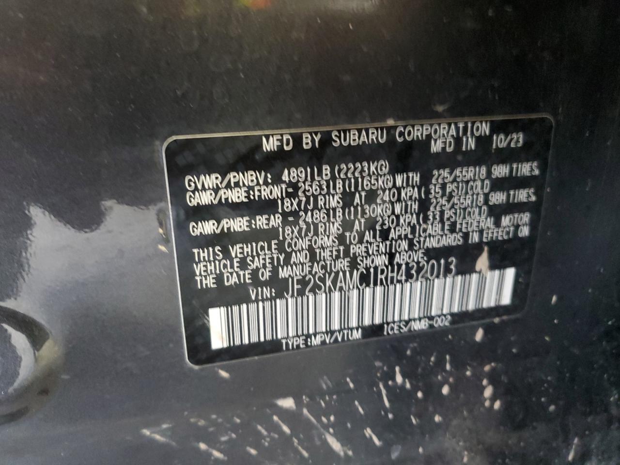 2024 SUBARU FORESTER TOURING photo 40