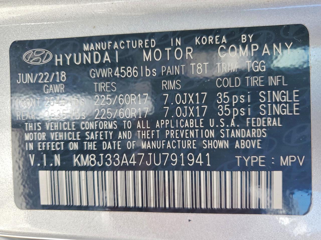 2018 HYUNDAI TUCSON SEL photo 13