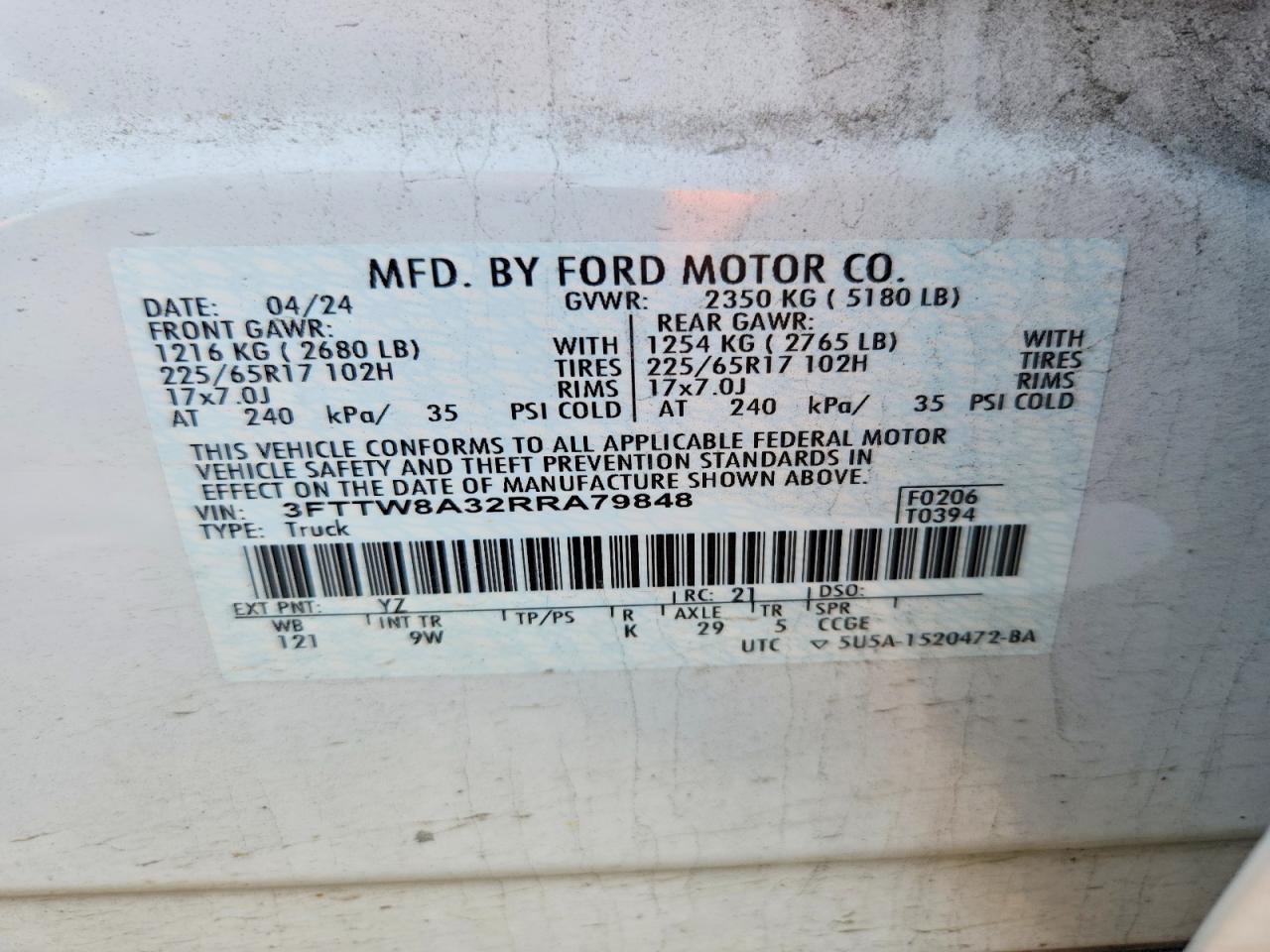 2024 FORD MAVERICK XL photo 13