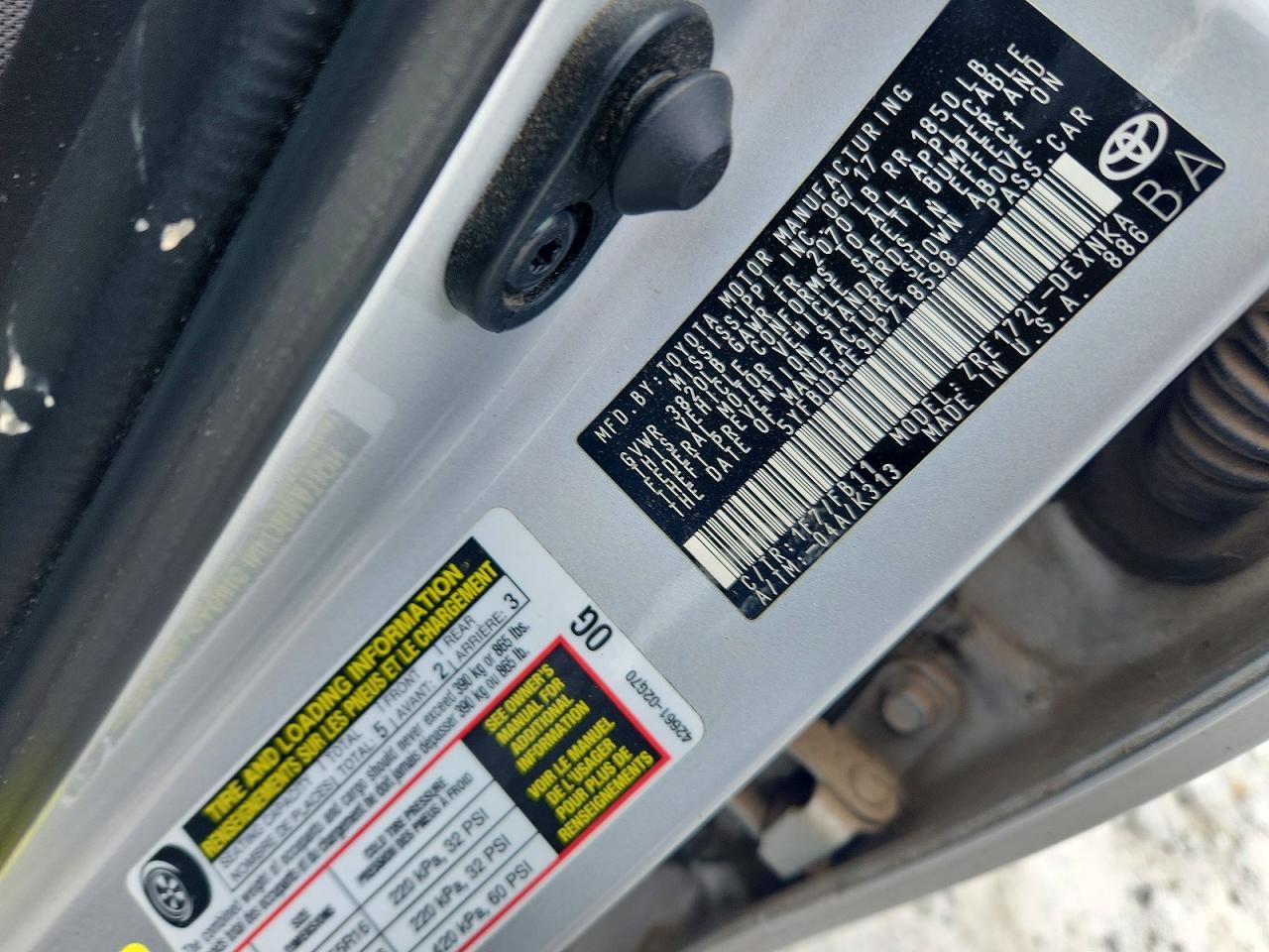 2017 TOYOTA COROLLA LE photo 34