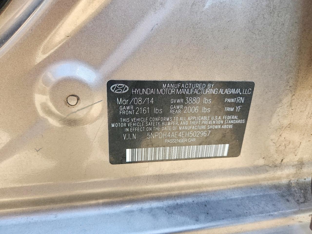 2014 HYUNDAI ELANTRA SE photo 23