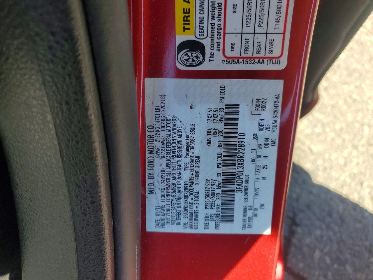 2011 FORD FUSION HYBRID photo 34