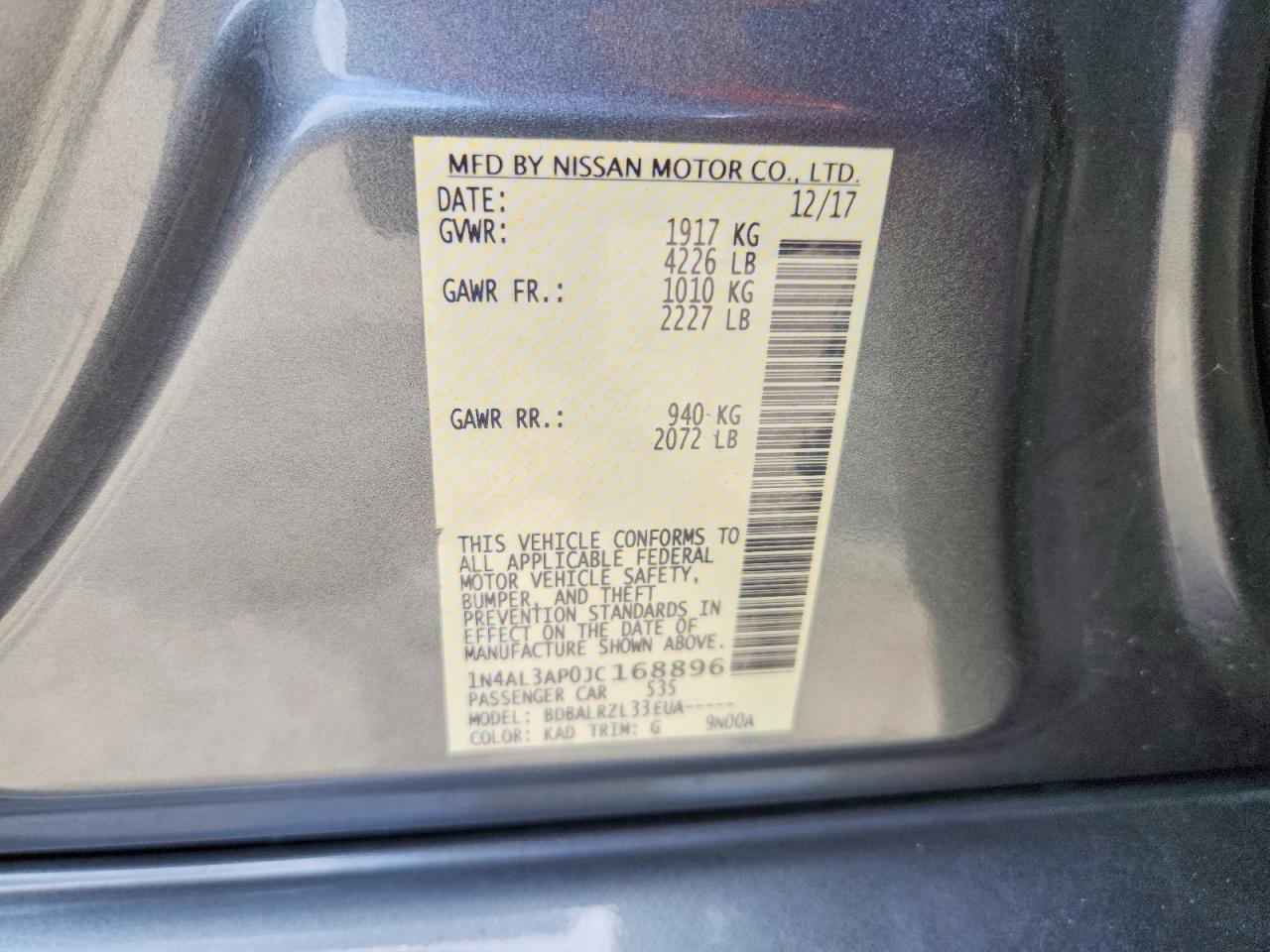 2018 NISSAN ALTIMA 2.5 SL photo 23