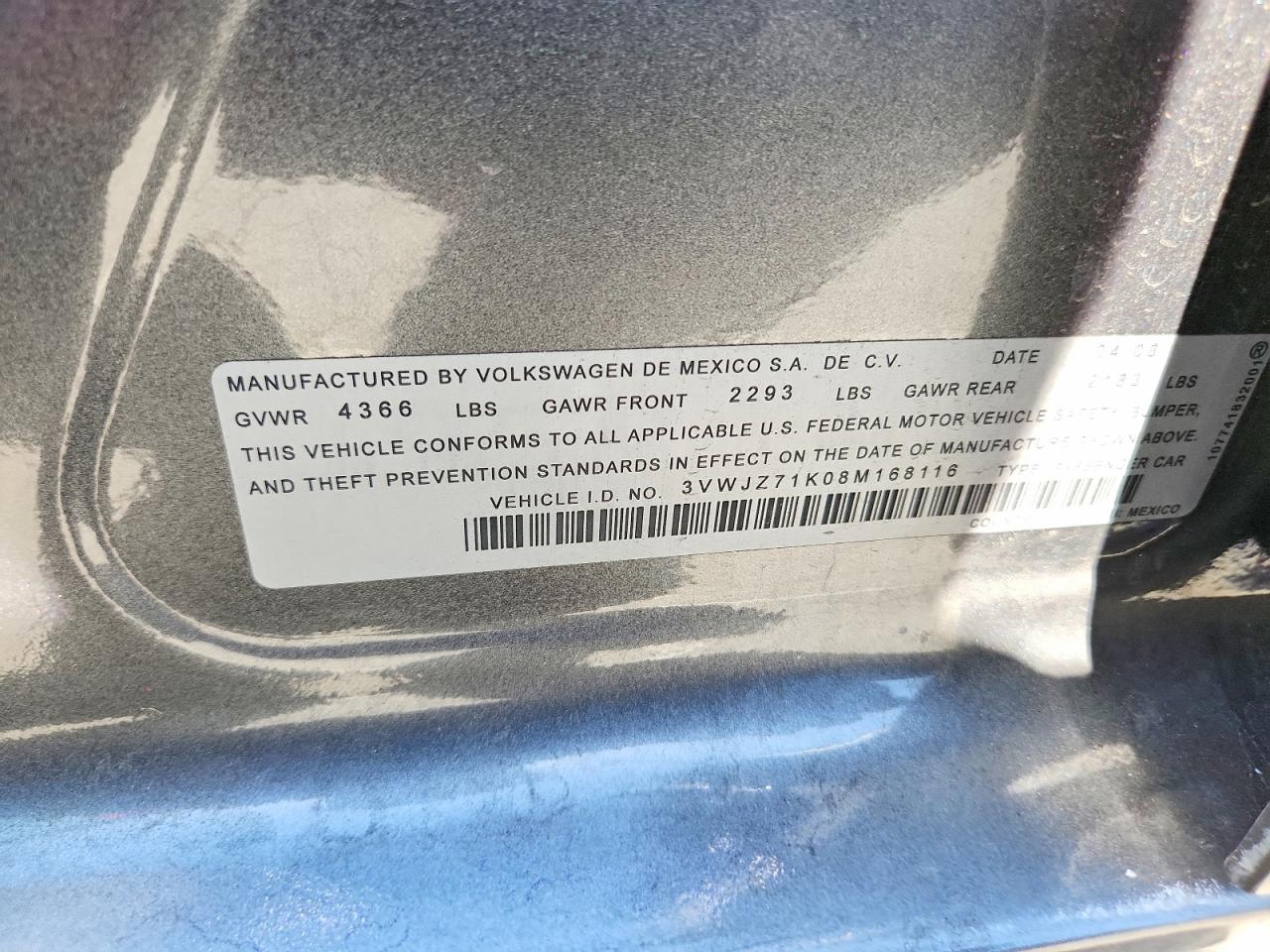 2008 VOLKSWAGEN JETTA S photo 23