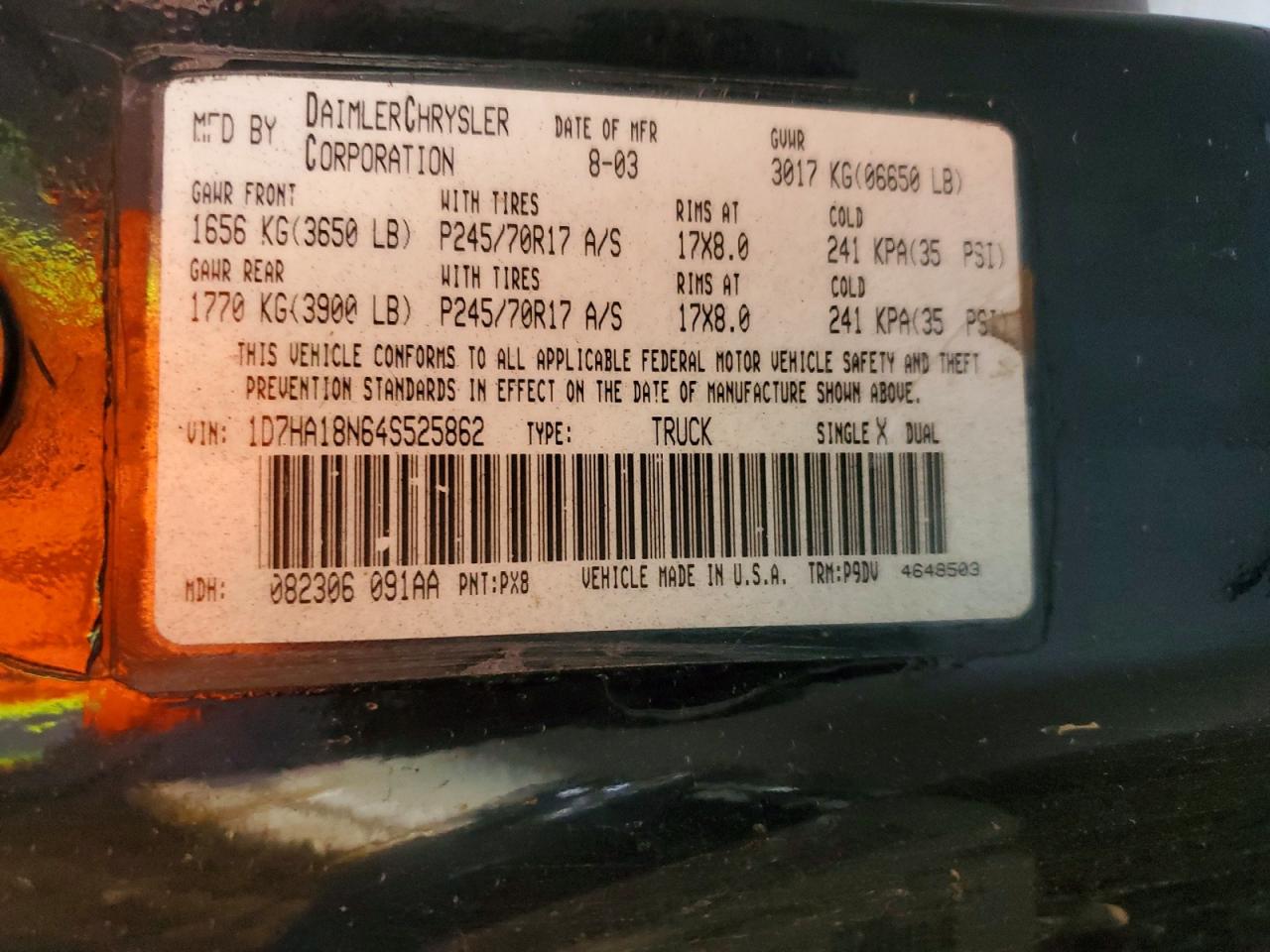2004 DODGE RAM 1500 ST photo 34