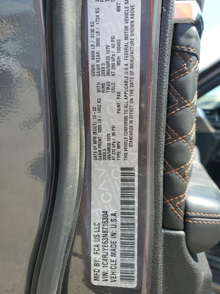 2022 JEEP GRAND CHEROKEE SUMMIT 4XE photo 14