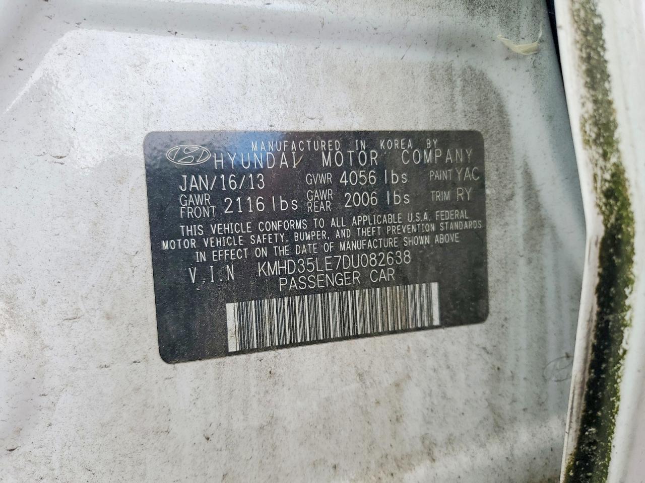 2013 HYUNDAI ELANTRA GT BASE photo 12