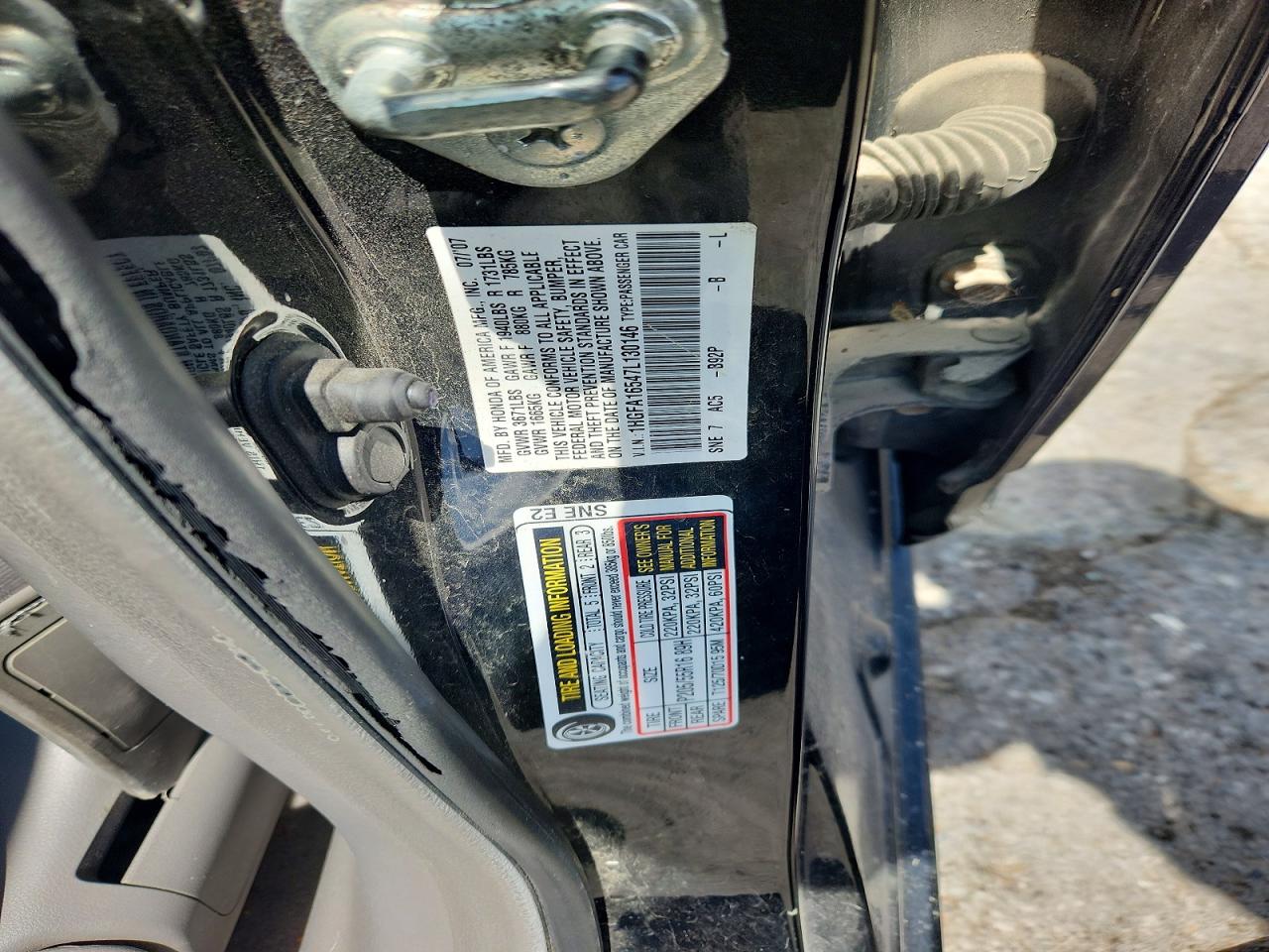 2007 HONDA CIVIC LX photo 34