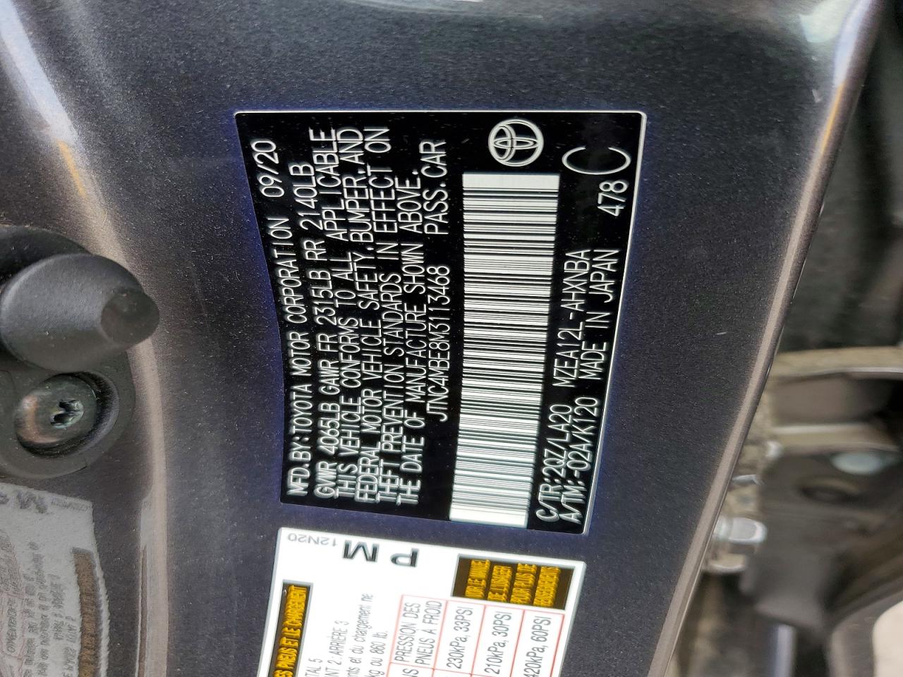 2021 TOYOTA COROLLA XSE photo 23