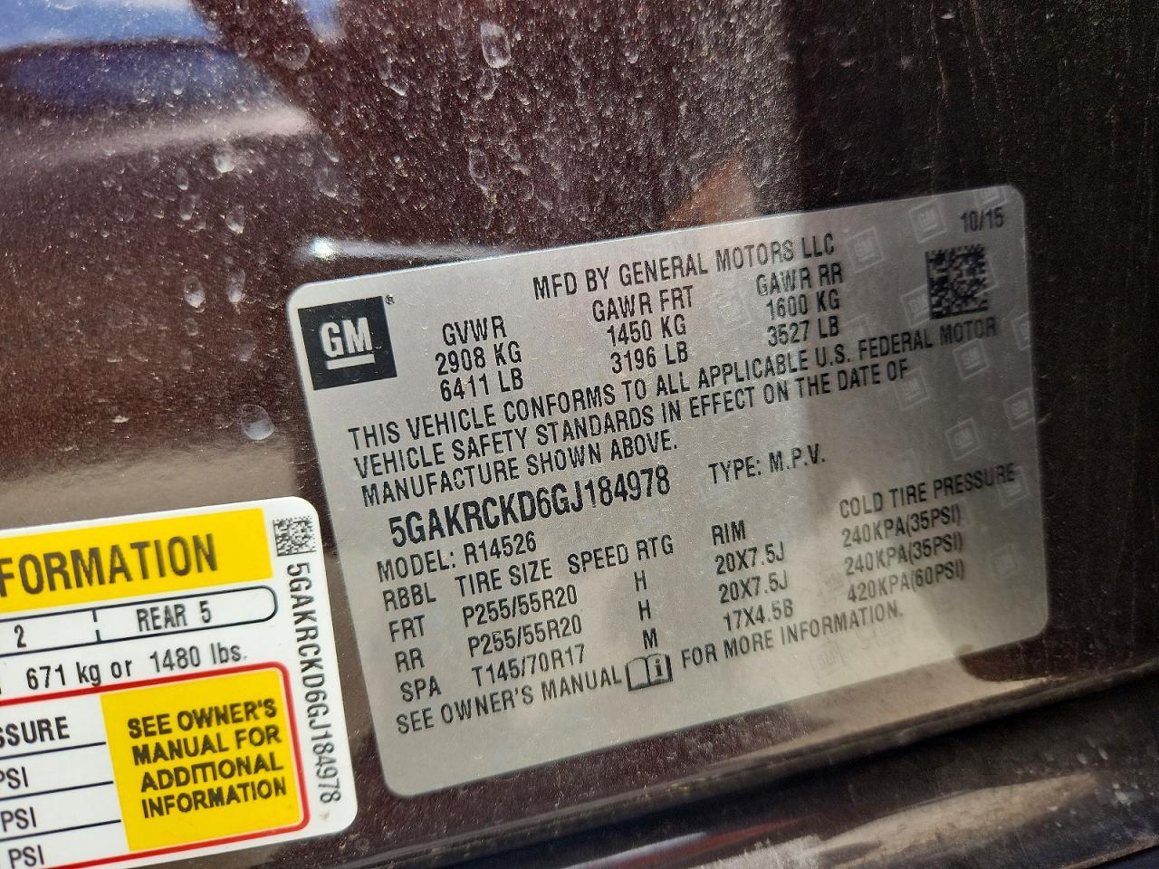 2016 BUICK ENCLAVE photo 37