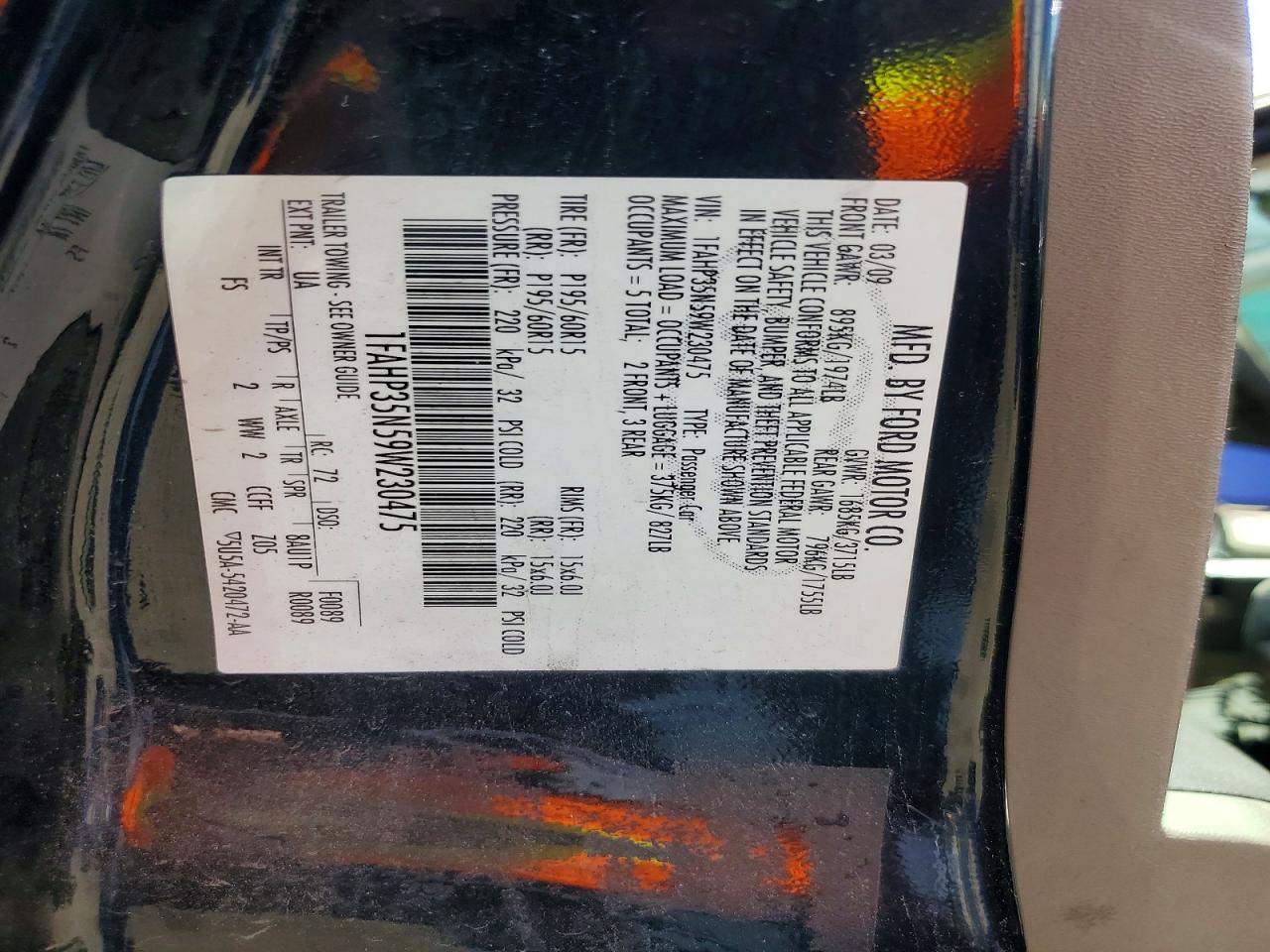 2009 FORD FOCUS SE photo 25