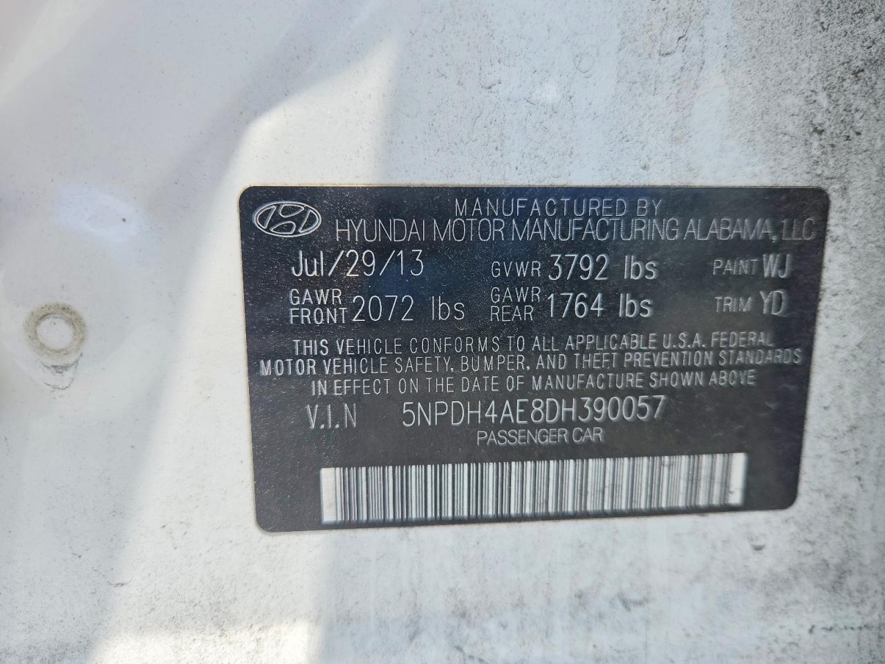 2013 HYUNDAI ELANTRA GLS photo 34