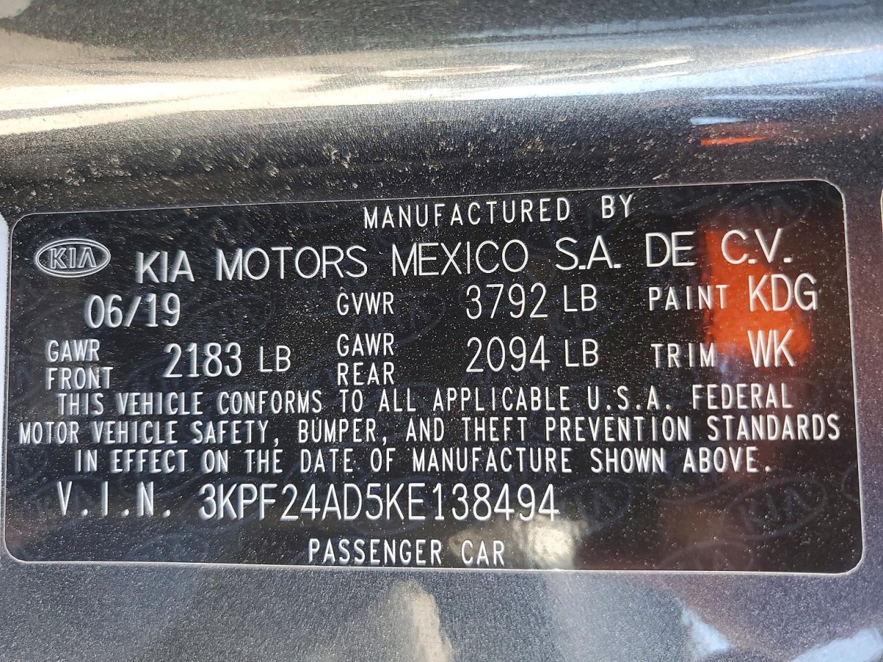2019 KIA FORTE LXS photo 34