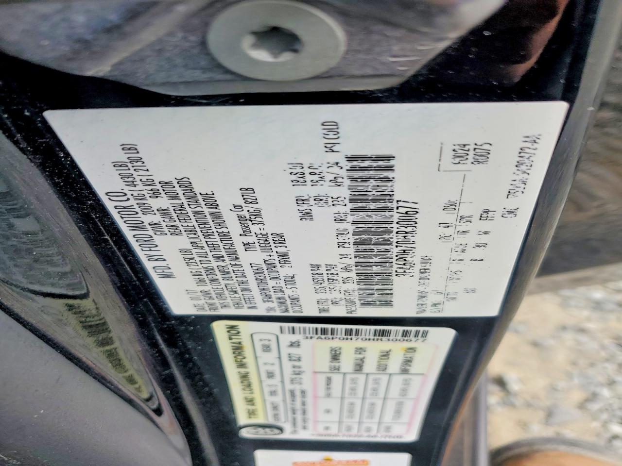 2017 FORD FUSION SE photo 23