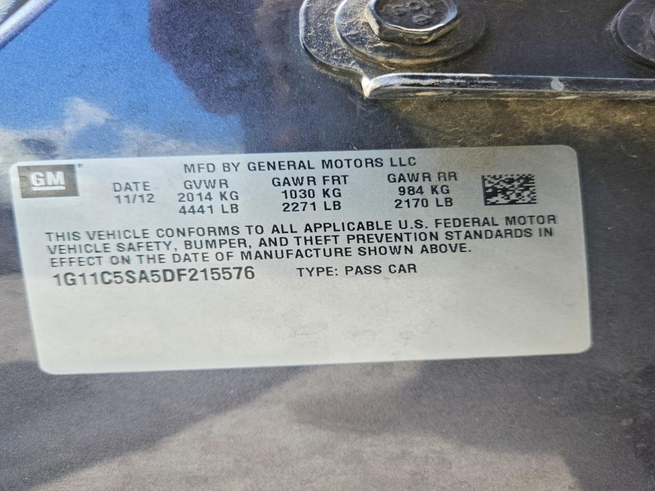 2013 CHEVROLET MALIBU 1LT photo 23