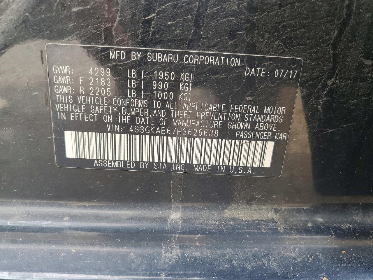 2017 SUBARU IMPREZA PREMIUM photo 13