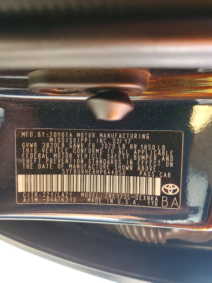 2017 TOYOTA COROLLA XLE photo 23