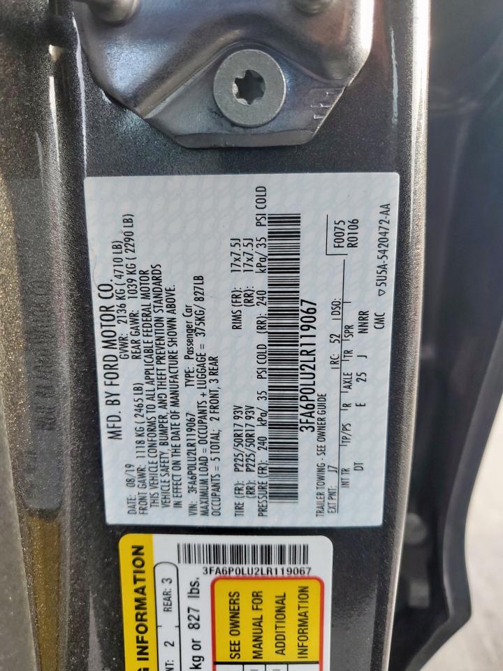 2020 FORD FUSION SE photo 23
