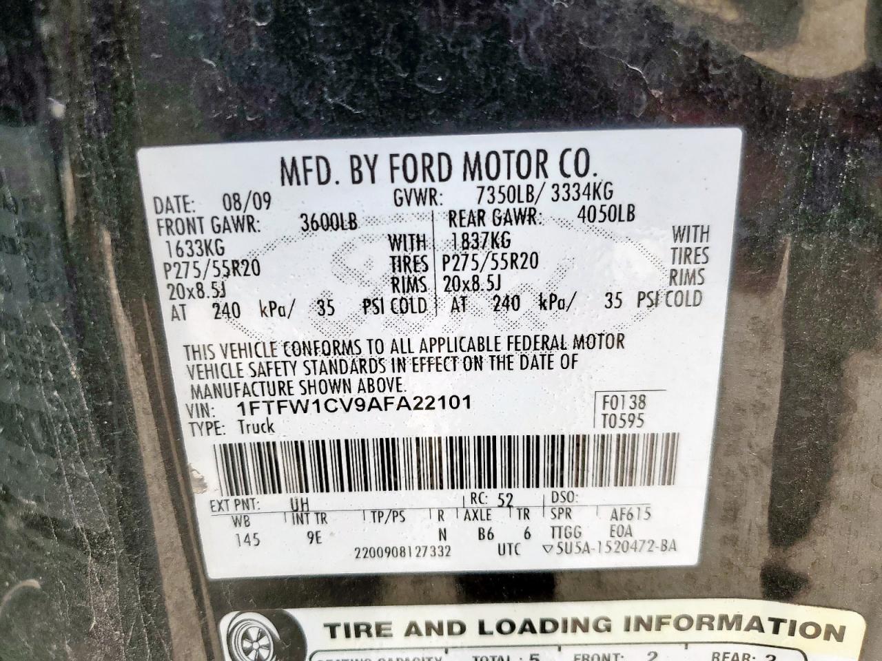 2010 FORD F150 photo 23