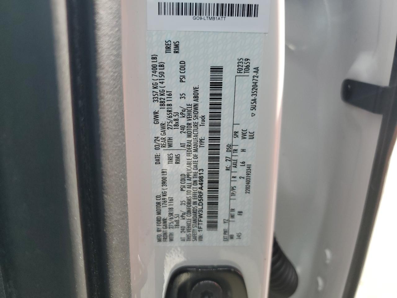 2024 FORD F150 XLT photo 23
