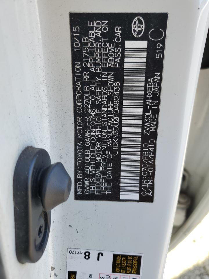 2015 TOYOTA PRIUS photo 13