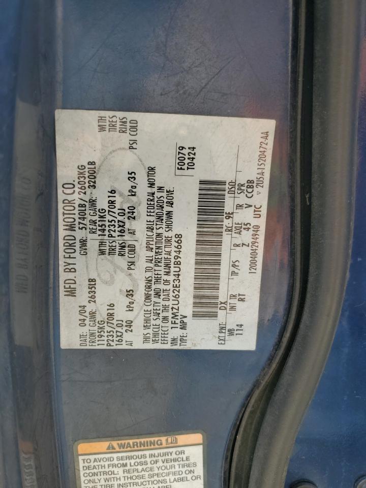 2004 FORD EXPLORER XLS photo 13