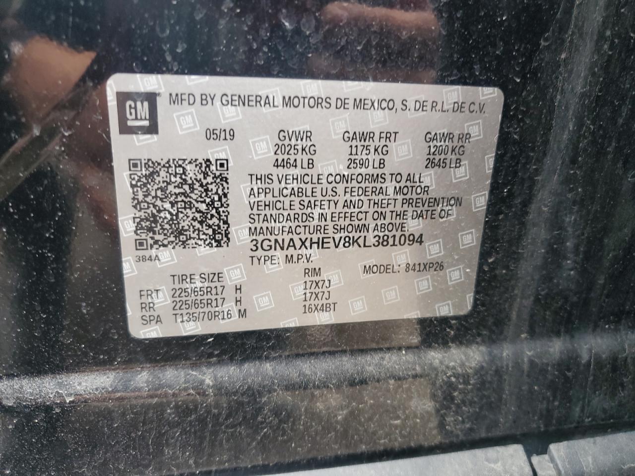 2019 CHEVROLET EQUINOX LS photo 25