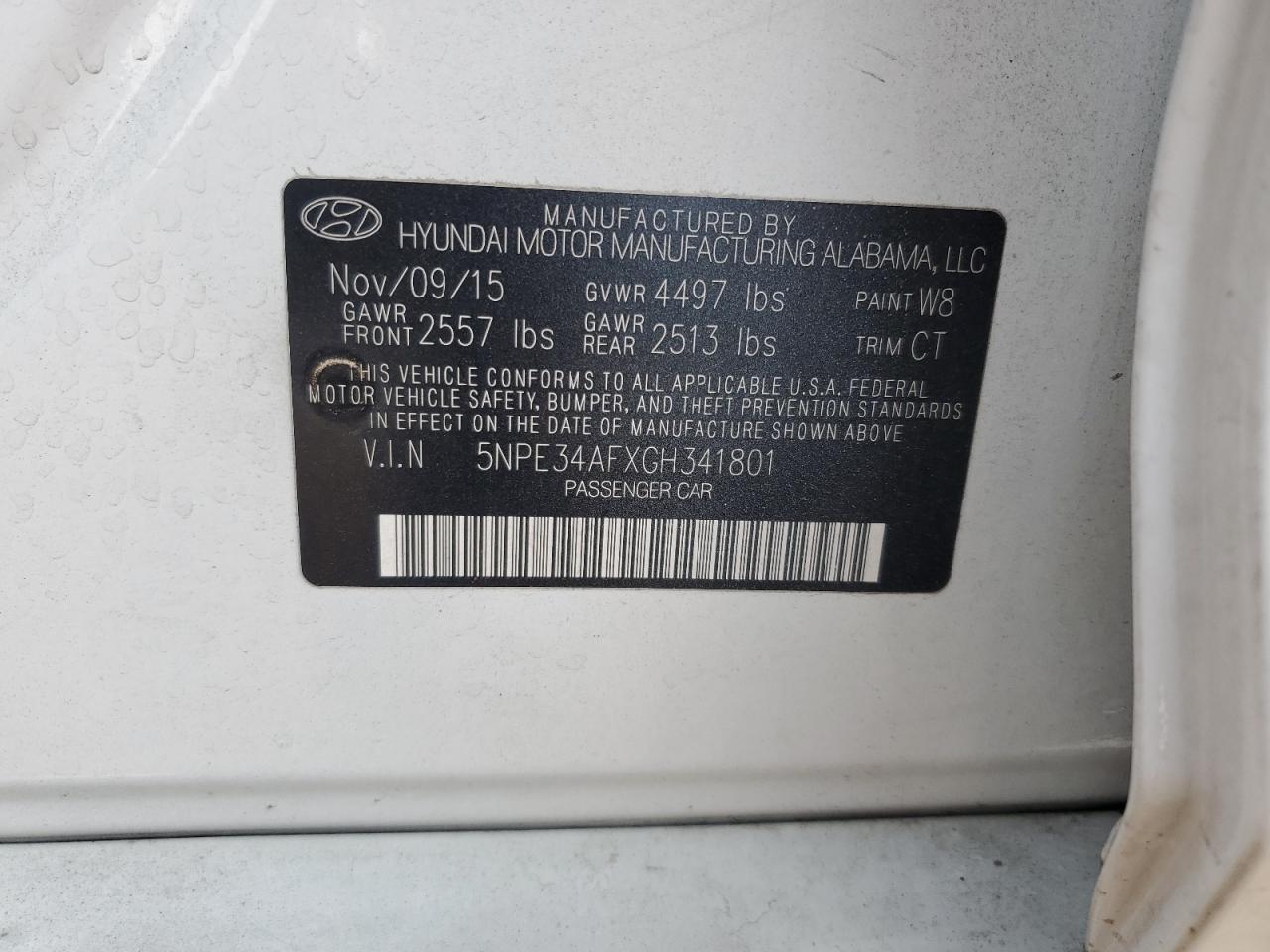 2016 HYUNDAI SONATA SPORT photo 37