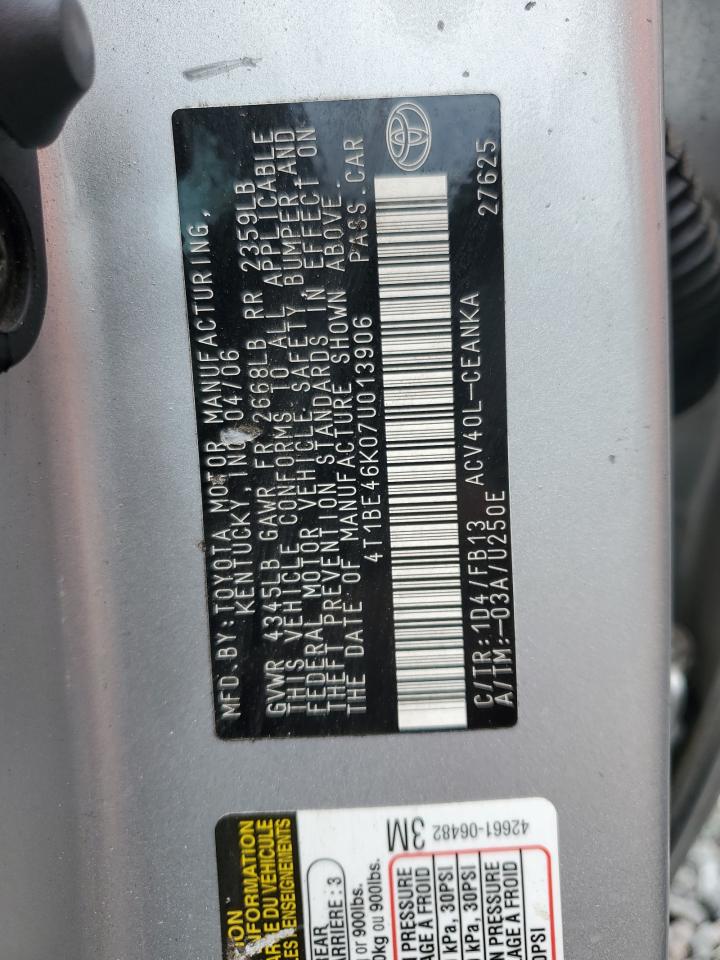 2007 TOYOTA CAMRY CE photo 25