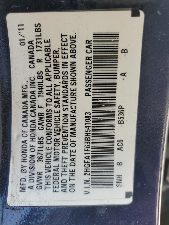 2011 HONDA CIVIC LX-S photo 23
