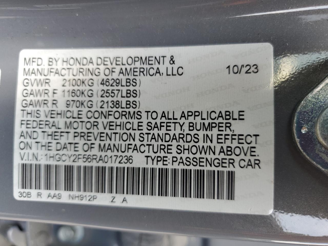2024 HONDA ACCORD HYBRID SPORT photo 12