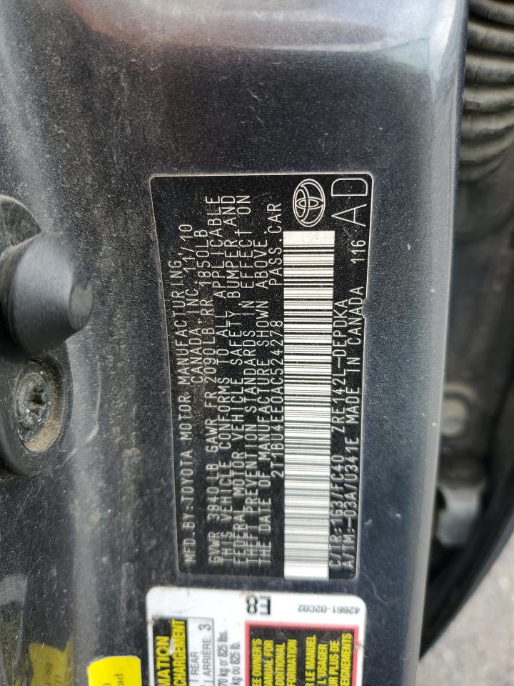 2010 TOYOTA COROLLA BASE photo 23