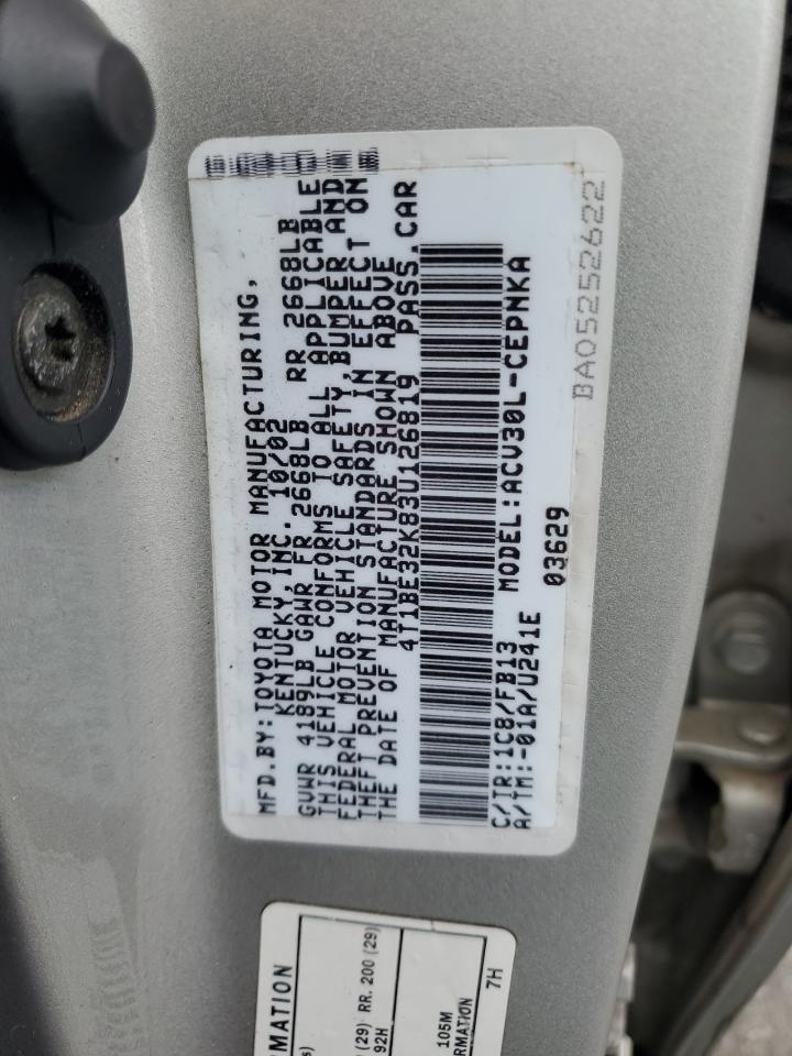 2003 TOYOTA CAMRY LE photo 34