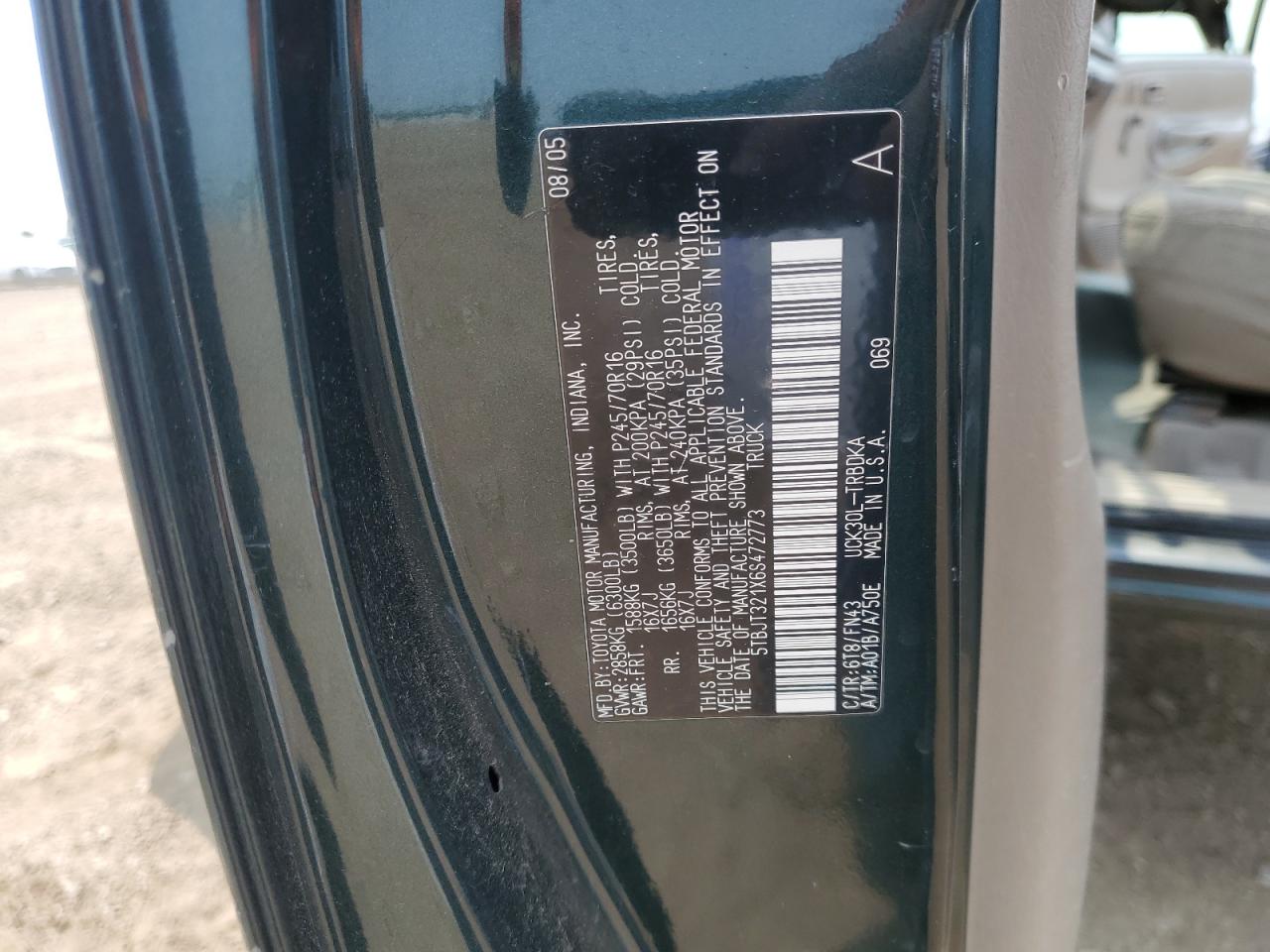 2006 TOYOTA TUNDRA BASE photo 34