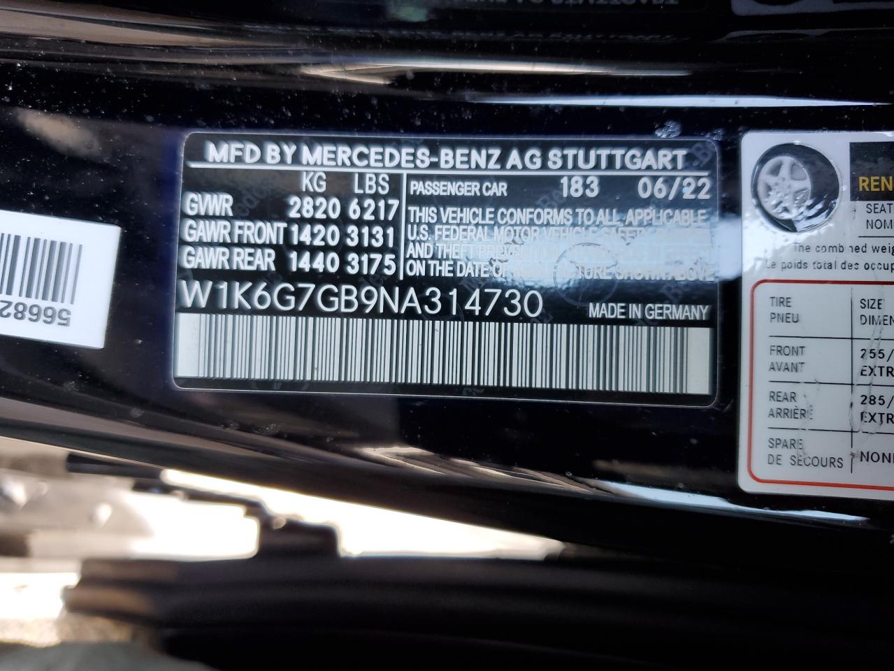 2022 MERCEDES-BENZ S 580 4MATIC photo 49