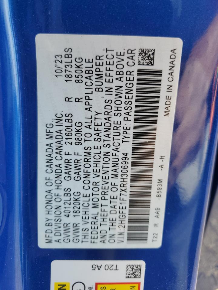 2024 HONDA CIVIC EX photo 34