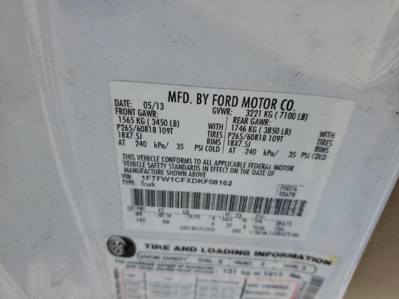 2013 FORD F150 SUPERCREW photo 23