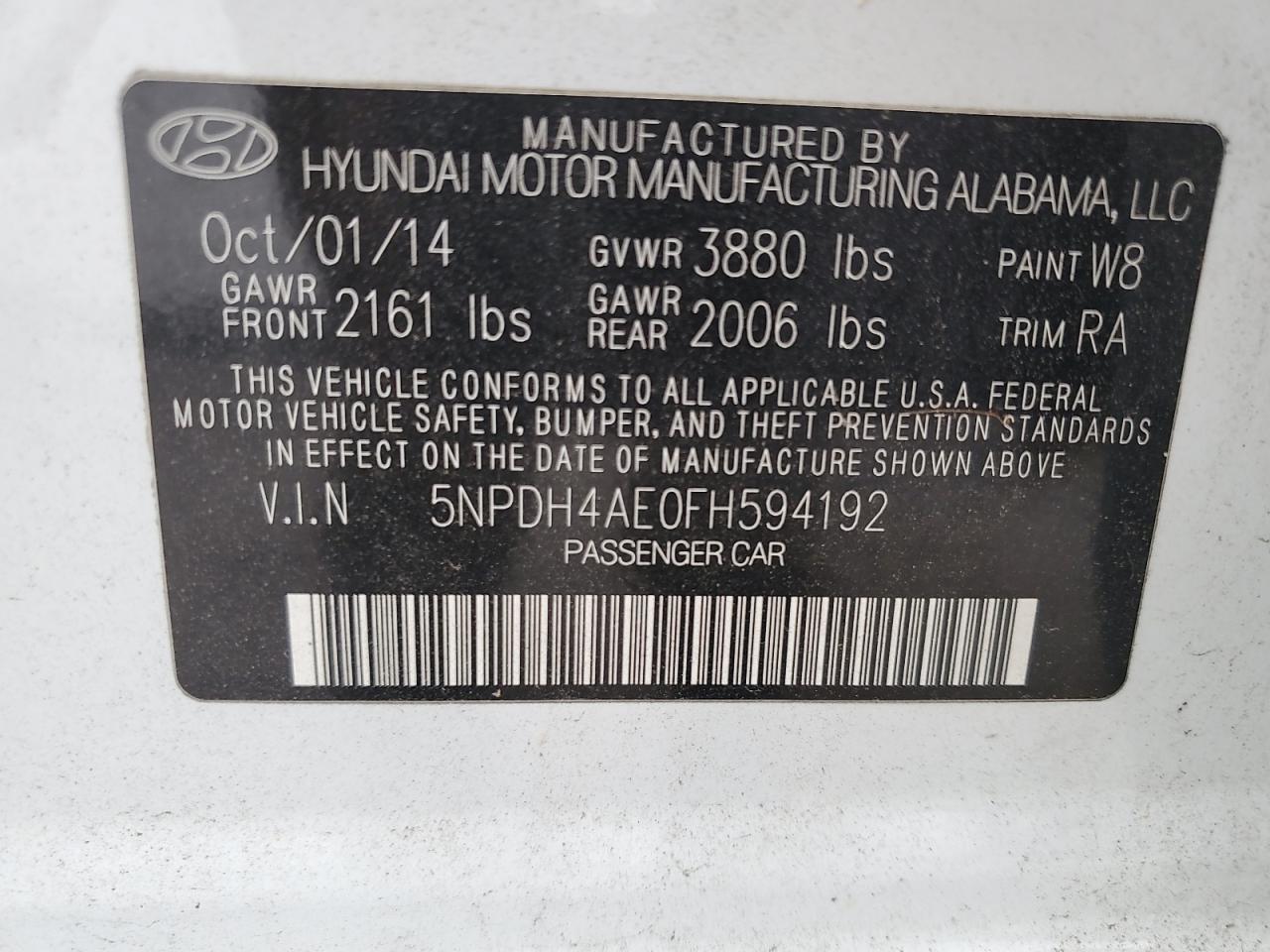 2015 HYUNDAI ELANTRA SE photo 23