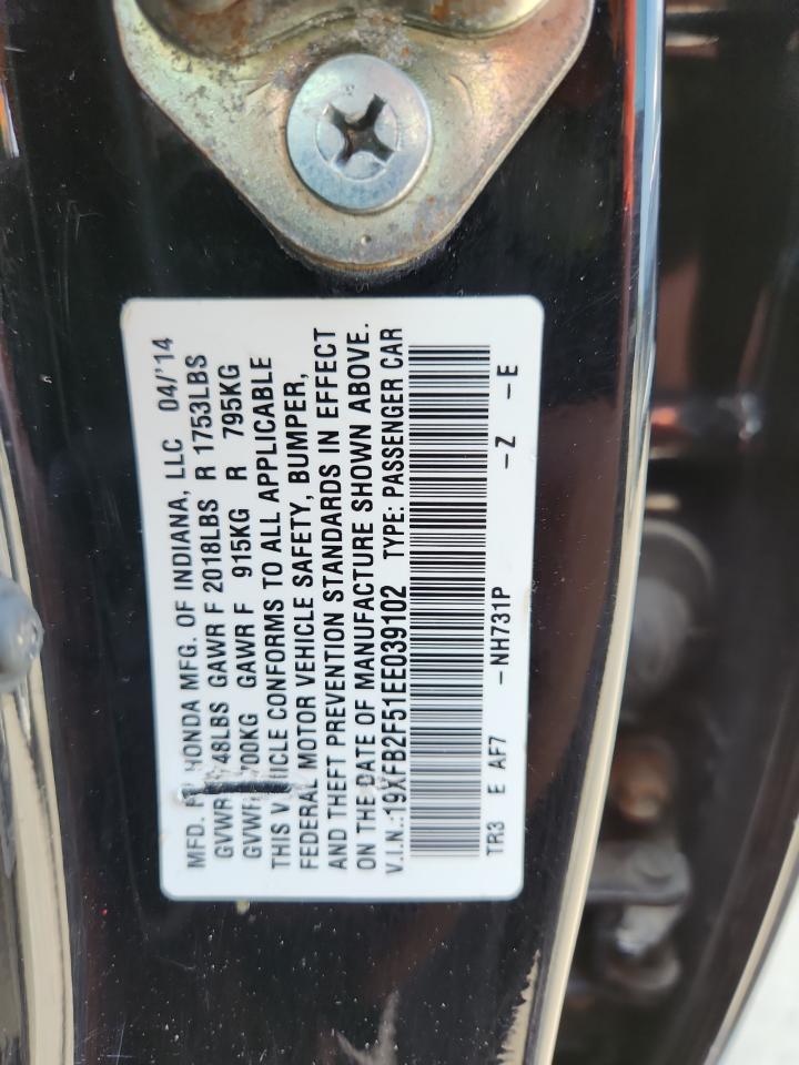 2014 HONDA CIVIC LX photo 37