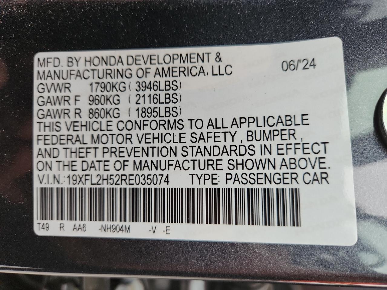 2024 HONDA CIVIC LX photo 25