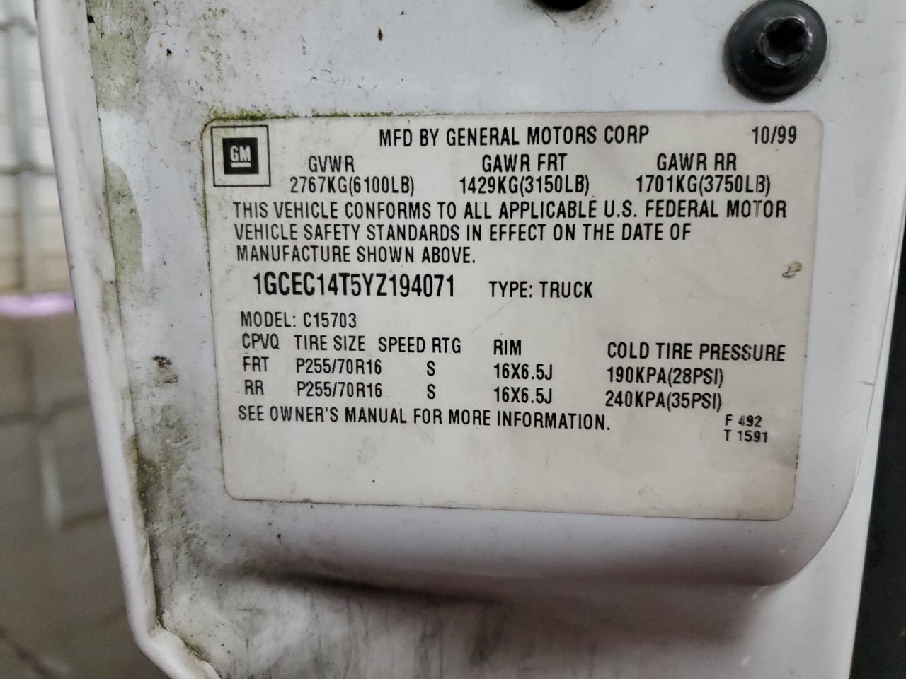 2000 CHEVROLET SILVERADO C1500 photo 40