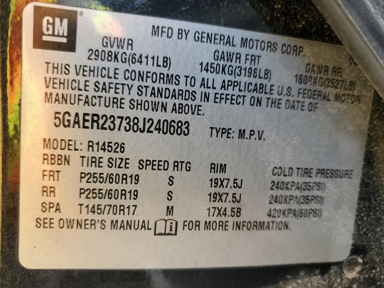 2008 BUICK ENCLAVE CXL photo 25