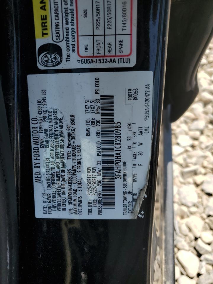 2012 FORD FUSION SE photo 23