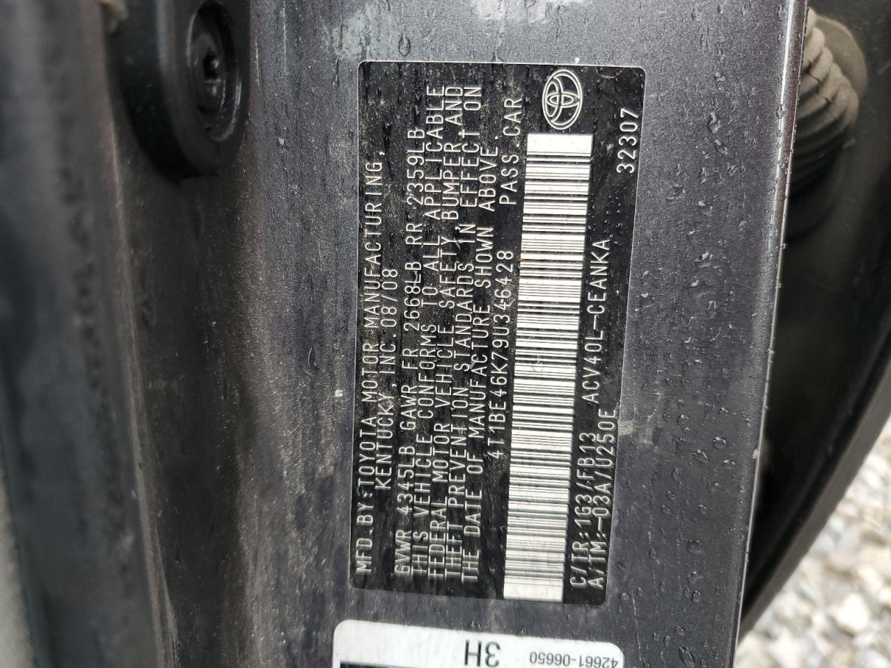 2009 TOYOTA CAMRY BASE photo 37