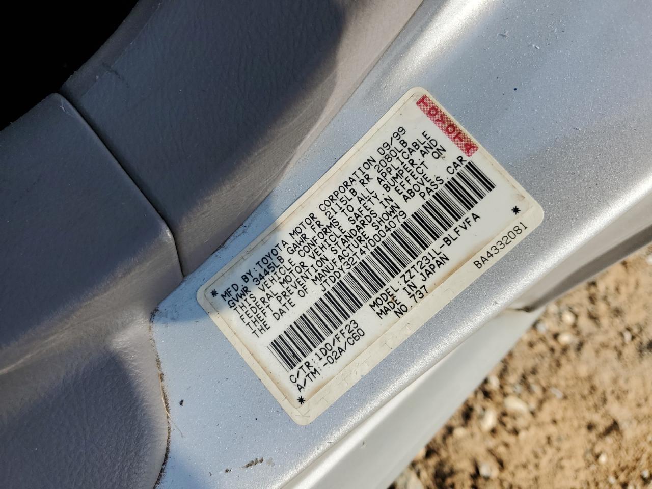 2000 TOYOTA CELICA GT-S photo 34