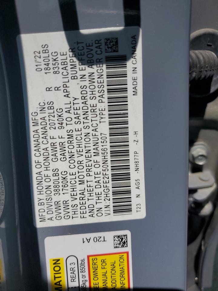 2022 HONDA CIVIC SPORT photo 37